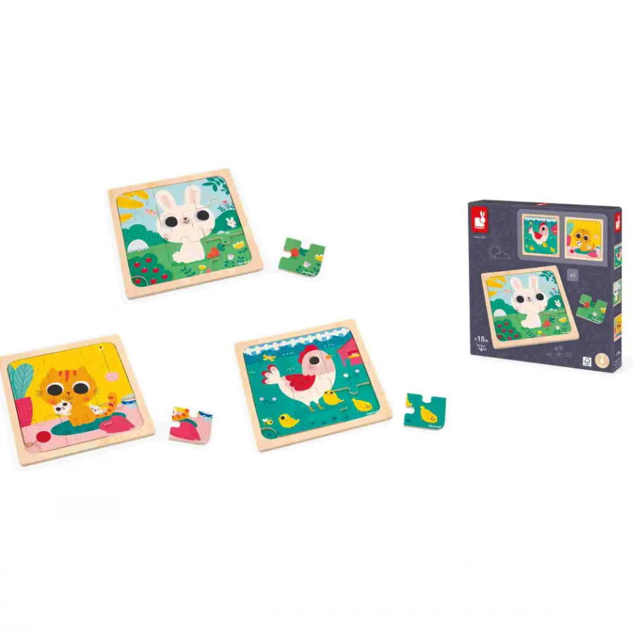 Janod Puzzle Trio
