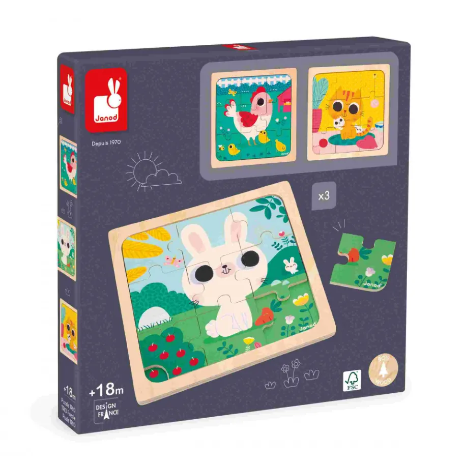 Janod Puzzle Trio