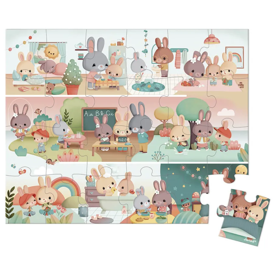 Janod Puzzle Una Giornata - 24 pezzi