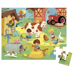 Janod Puzzle Una Giornata Alla Fattoria - 24 pezzi