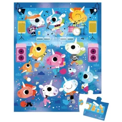 Janod Puzzle Unicorni Concerto Rock 24 pezzi
