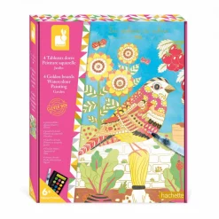 Janod Quadretti Dorati Pittura Ad Acquerello Giardino