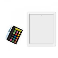 Janod Quadretti Dorati Pittura Ad Acquerello Giardino