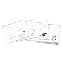 Janod Scatola da disegno creativa 20 modelli di dinosauri