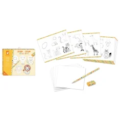 Janod Scatola da disegno creativa 20 modelli animali