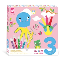 Janod Scatola per disegno e colorazione creativa - 3 anni