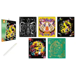 Janod Scratch art Animali del mondo
