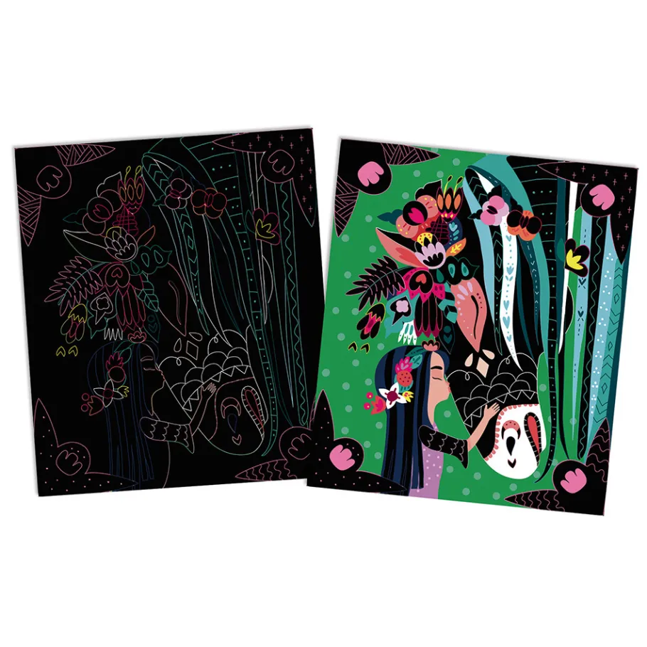 Janod Scratch art Cavalli e unicorni