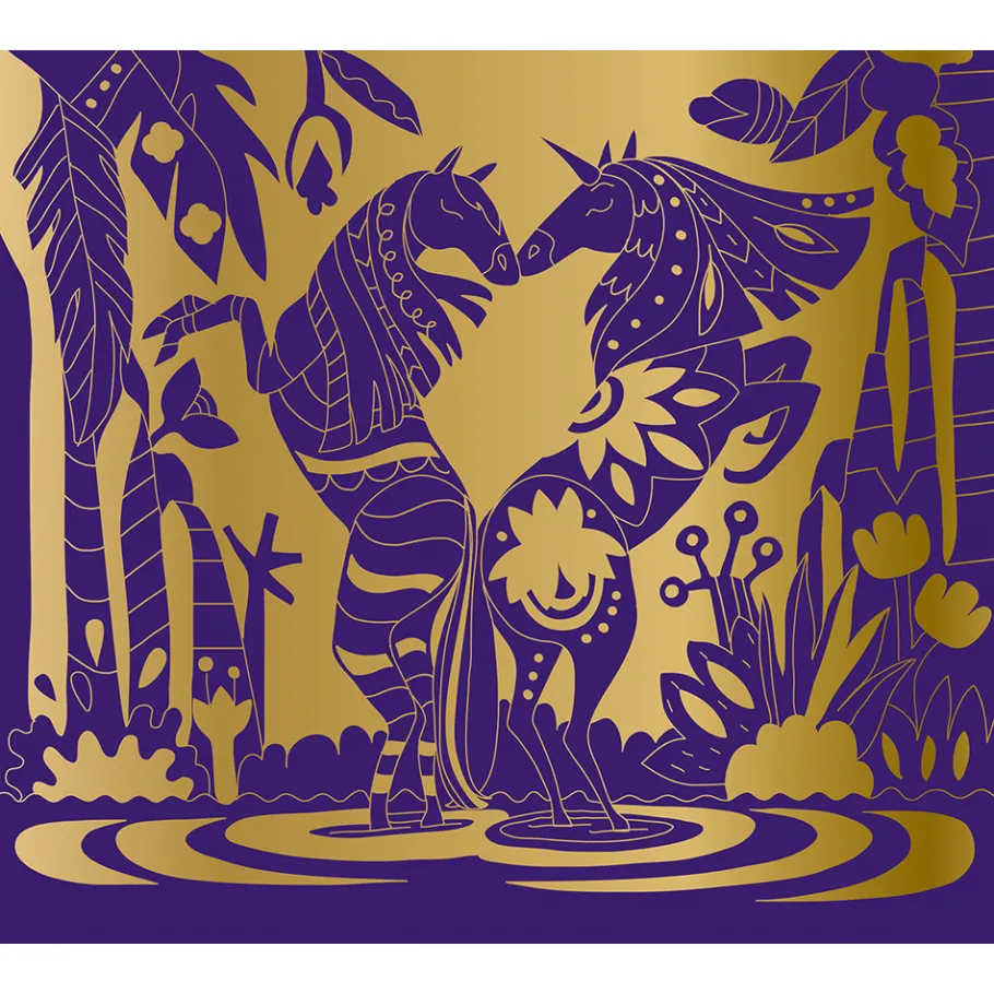 Janod Scratch art Cavalli e unicorni