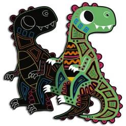 Janod Scratch art Sagome di dinosauri