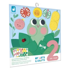 Janod Set di adesivi creativi Autour de l'étang - 2 anni