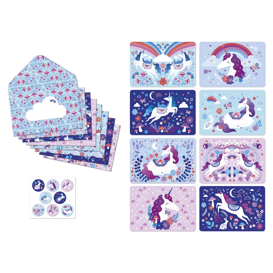 Janod Set di inviti Unicorno Dreamland