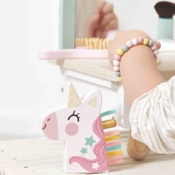 Janod Tavolino da toilette in legno con unicorno