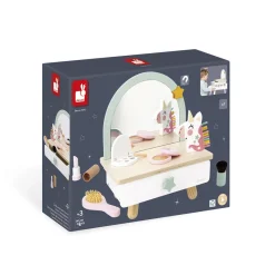 Janod Tavolino da toilette in legno con unicorno